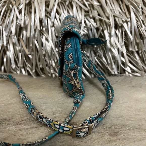 VERA BRADLEY Totally Turq Little Hip Bag Crossbody Belt Bag Brown Medallions - Picture 7 of 14